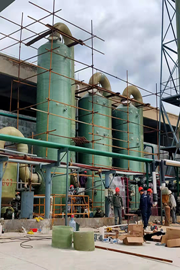 北?；夭Ａт搰娏芩U氣處理安裝現(xiàn)場